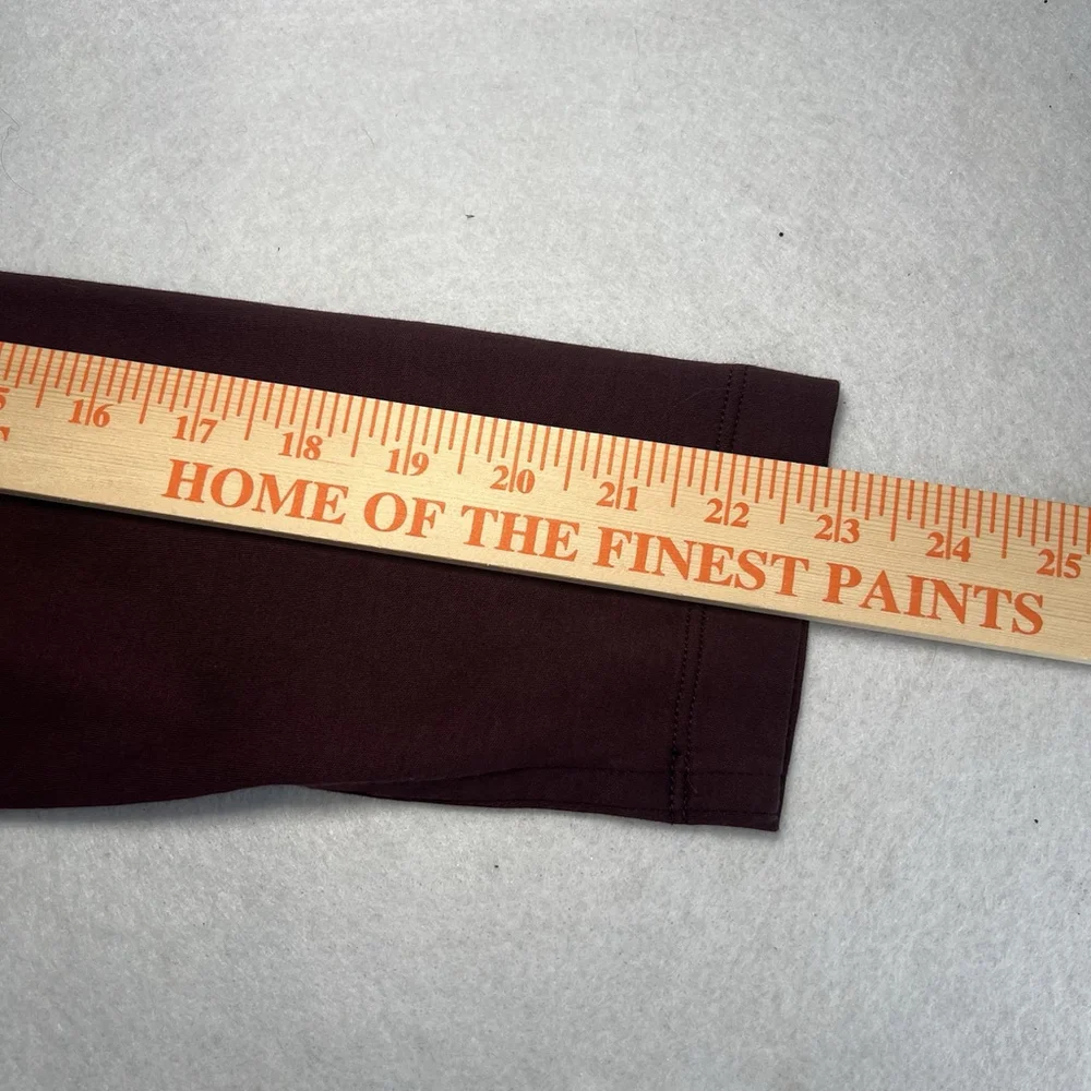 Banana Republic Mens Luxe Touch Performance Long Sleeve Burgundy Size M Preppy